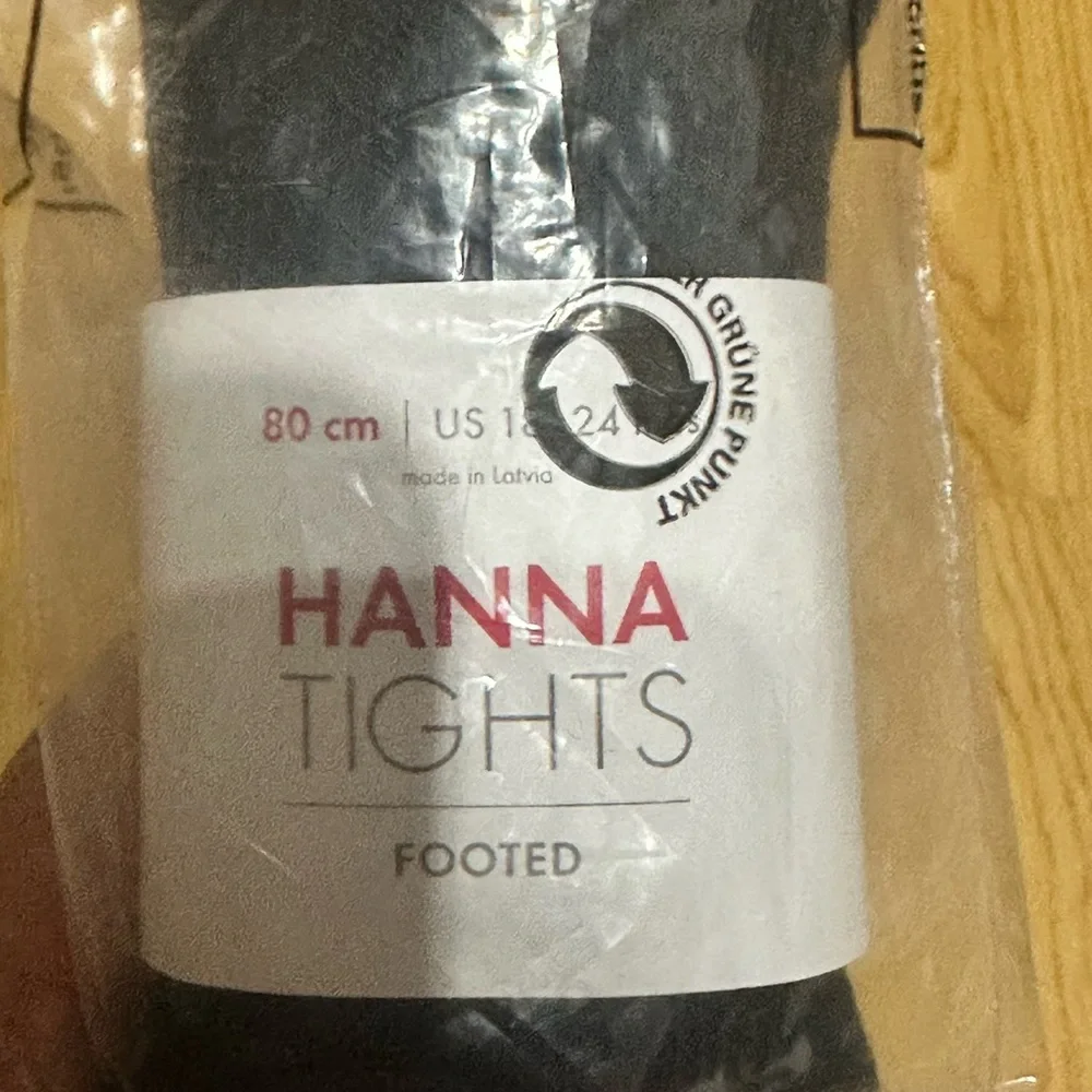 Hanna Andersson footed tights 18-24 months black brand new anderson